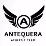 Logotipo del equipo Atlético Antequera con un diseño de alas y la letra "A" en el centro, seguido del nombre del equipo en letras mayúsculas.